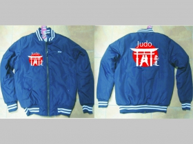 Judo modrobiela pánska zimná bunda s obojstranným logom, materiál 100%polyester (obmedzené skladové zásoby!!!!)